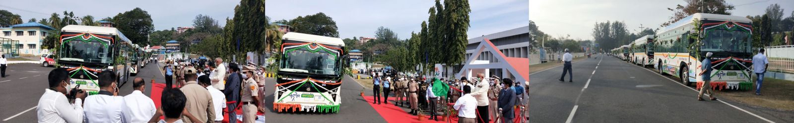 Andaman Lt Governor flags off electric buses; will curb pollution on island
