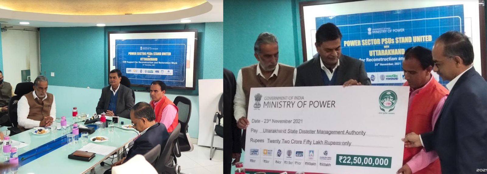 NTPC contributes Rs 8 crores for reconstruction and restoration work in Uttarakhand